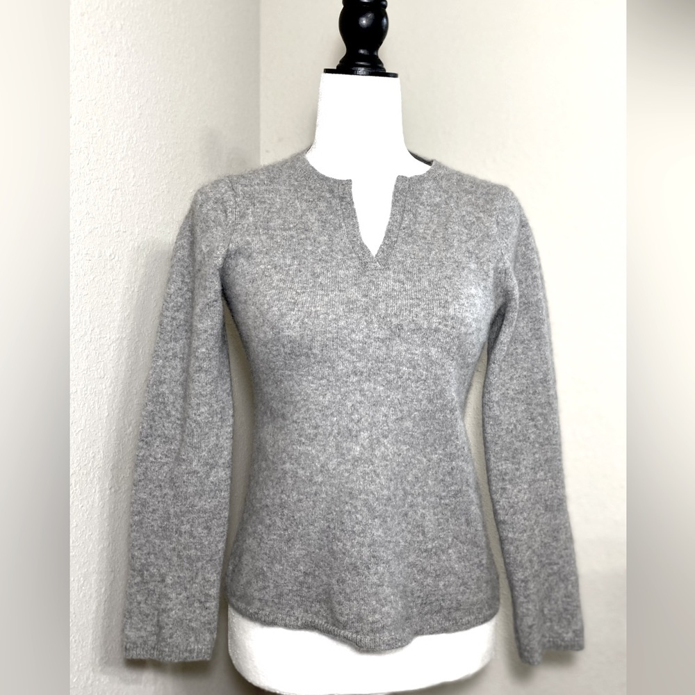 Sweater cashmere Round neck deluxe aurora long sleeve